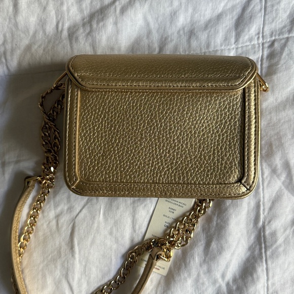 Tory Burch Duet Chain Micro Mini Shoulder Crossbody Bag Gold Hardware - Picture 5 of 8